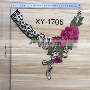 2017 Hot Sale Embroidery Neck Lace Collar/Lace Patch for Garment thumbnail-3