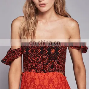 Sexy Off-shoulder Jumpsuit 2013 Sex Jumpsuit African Pattern Onesie Jumpsuit thumbnail-4