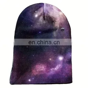 Wholesale Custom Organic Bamboo Knitted Beanie Hat With Flat Embroidery thumbnail-2