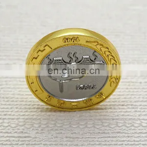 Elegant Double Metal Colors Plating Chinese Coins for Sale thumbnail-5