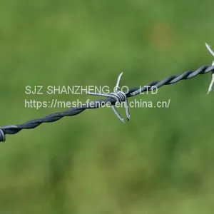 Hot Dipped Galvanized Barbed Wire Security Fence thumbnail-2