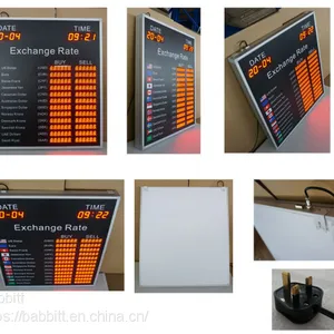 12 Rows and 2 Columns Currency Led Exchange Rate Board for Bank thumbnail-2