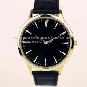 Ultra Thin Men Wrist Watches Casual Watch Analog Leather Stainless Steel Quartz thumbnail-1