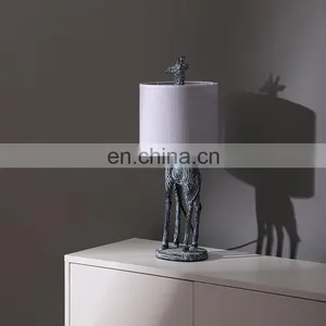 Indoor Lighting Giraffe Animal Shape Antique Resin Cheap Desk Lamps for Table Decoration thumbnail-5