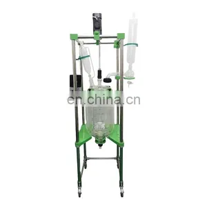 Vacuum Distillation Jacket Heating Glass Reactor Vessel 20l for Sale thumbnail-1