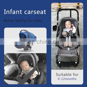 Wholesale Cheap Travel System Luxury Baby Stroller 3 in 1 With Carrycot and Carseat thumbnail-4
