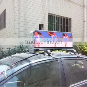 Aluminum 3G/Wifi Group Control Full Color IP65 Taxi Top Advertising Light Box/taxi Top Lamp thumbnail-1
