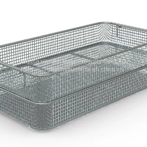 Wire Mesh Screen Baskets Stainless Steel Instrument Trays thumbnail-5