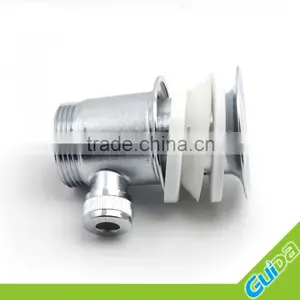 Chrome Bathroom Basin Sink Rod Operated Push Pull Lever Pop Up Waste Plug thumbnail-4