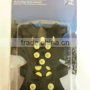 10 Spikes Non-slip Ice Gripper Rubber Shoe Covers thumbnail-4