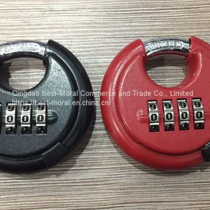 4 Digit Colorful Round Combination Disc and Discus Padlock thumbnail-3