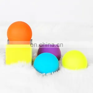 Custom Logo Fitness Muscle Face Silicone Massage Roller Ball thumbnail-1