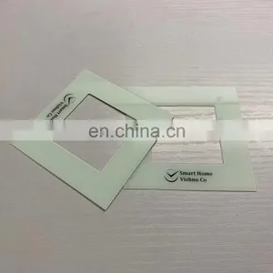 0.7mm Ultra Thin Silk-screen Printed Glass White Ceramic Fritted Printing for Electronic Glass Panel thumbnail-4