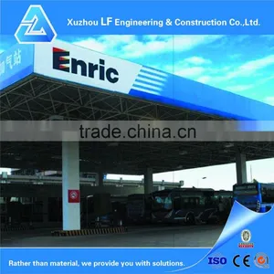 Steel Fabrication Frame Structure Gas Station Canopy thumbnail-4