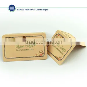 Retro Style in Fashion Custom Paper Garment Hang Tag thumbnail-1