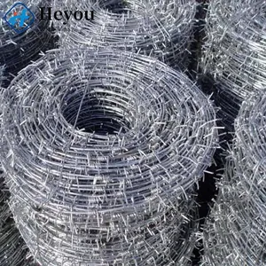 Factory Direct Supply 1.6X1.6mm 1.2X1.2mm Hot Dipped Galvanized PVC Stainless Steel Barbed Wire thumbnail-5