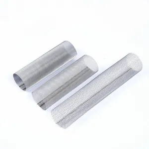 Customized 304 Stainless Steel Woven Wire Mesh Screen Filter Tube For Liquid Filtration thumbnail-4
