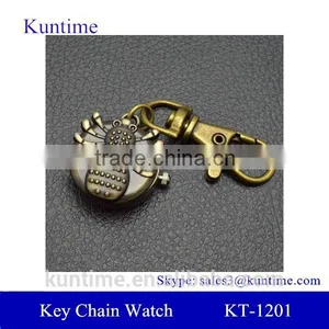 Cheap Custom Watches With Retro Metal Bronzed Key Chain Spider Pocket Watch thumbnail-1