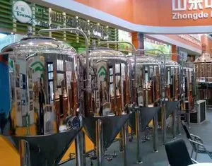 Industrial Large Scale Brewing Equipment 5 Bbl Brewing System PLC Control thumbnail-4