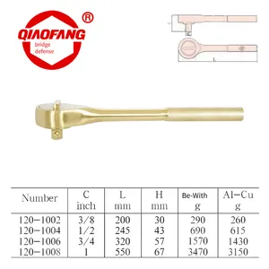 Explosion-proof Reversing Ratchet Wrench, Explosion-proof Socket Wrench, Qiaofang Brand Non-sparking Socket Wrench thumbnail-3