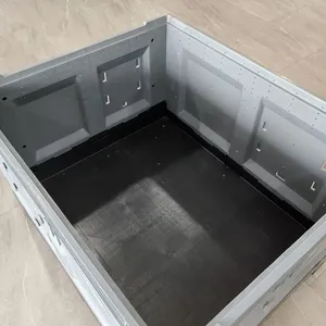 Foldable Plastic Pallet Container Waterproof for Food & Beverage Export Logistics thumbnail-3