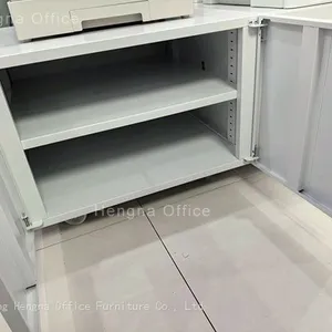 Heavy Duty Printer Stand With Wheels | Adjustable Shelf Base for Printers | Office Equipment Storage for Large Enterprises thumbnail-2
