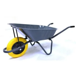 Wheelbarrow With Solid Tire for Landscaping and Farming thumbnail-2