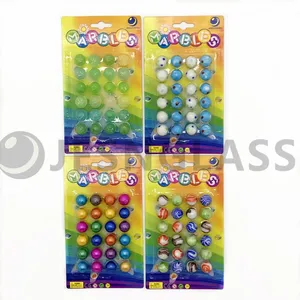 Hand Made Glass Marbles for Children‘s Toy in Various Styles, Children's Gift ,educational Toy,blister Package thumbnail-2