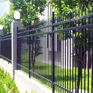 Stylish Steel Fence Panel With Wrought Iron Ornamental Features for Enhanced Curb Appeal thumbnail-1