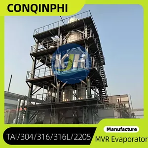 MVR Evaporation System 304SS Heat Exchanger and CIP Cleaning for Pharmaceutical Use thumbnail-5
