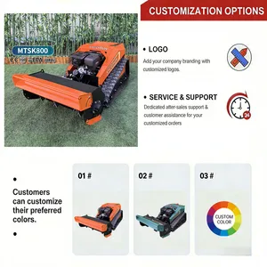Vigorun Gasoline Trimmer Dual 48V 1000W Brushless Motors MTSK800 Robot Gasoline Lawn Mower for Golf Yard Farm thumbnail-4