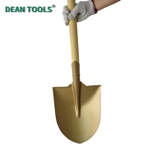 Brass Shovel,Round Point,Non-Sparking Round Point Shovel With Straight Blade,Spark-Free Safety Digging Spade thumbnail-4