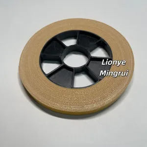 Yellow Release Liner Turn-up Adhesive Tape With Black Plastic Core Industrial Splicing Tape for Paper Converting & Printing thumbnail-2