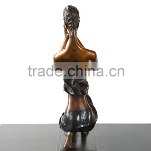 Bronze Statue Of Abstract Figure Women Elaborate Sculpture Home Decor Interior Decorating thumbnail-4