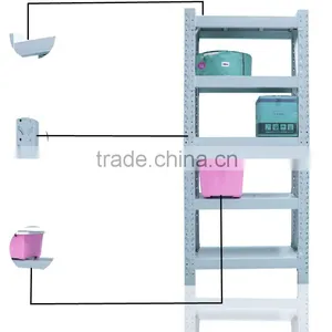 Practical Furniture Metal Shelf 4 Tier Good Warehouse Rack thumbnail-4