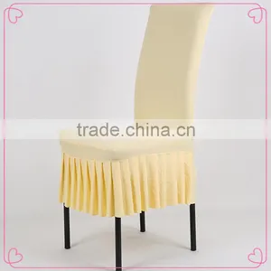 Spandex Wedding Chair Cover With Ruffles thumbnail-1