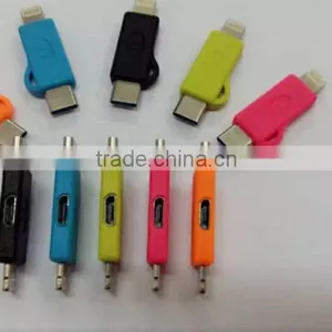 Wholesales 2 in 1 Micro USB 5 Pin to 8 Pin Adapter For IPhone 6 and Android thumbnail-2