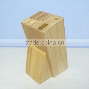 15 CM Rubber Wood Knife Block thumbnail-1