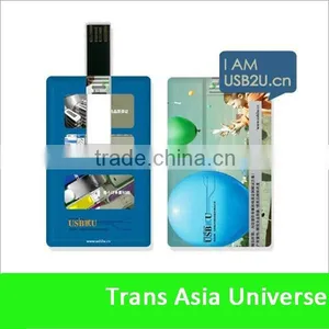 Hot Selling Cheap Credit Card Type Usb Flash Drive thumbnail-1