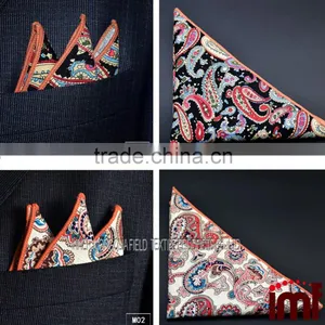 Men's Business Casual Square Cotton Flower Handkerchief Towels thumbnail-1