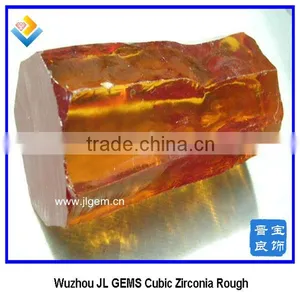 Champagne Cubic Zirconia Rough Uncut Gemstone thumbnail-1