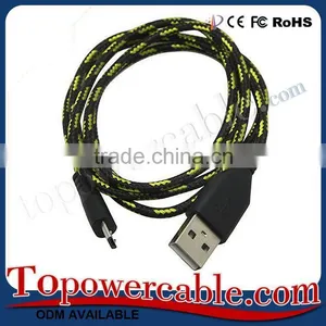 Wholesale Braided Usb To Micro Usb Power Charging Data Transferring Cable thumbnail-1