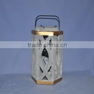 Cement Concrete T-light Holder Latern thumbnail-1