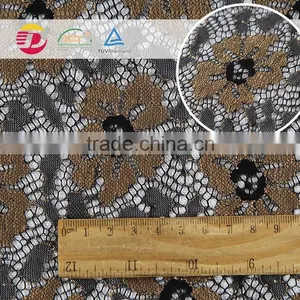 Wholesale in Stock Lace and Embroidery Samples French Net Lace Fabric for Garment thumbnail-3