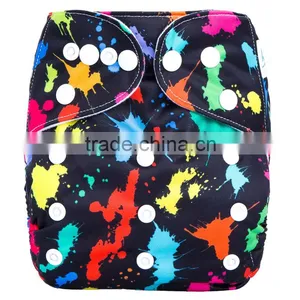2016 Baby Product Machine Washable Printed Cloth Diapers Supplier's Choice thumbnail-3