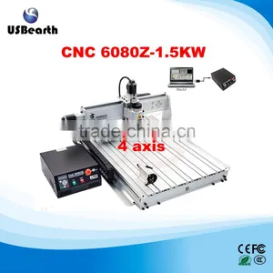 NEW !!! USB Port 1500W Cnc Router Milling Machine 6080Z-USB With 4 Axis for PCB, Acrylic, Wood, Metal, Aluminum thumbnail-1