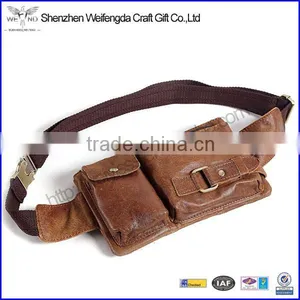 Mens Leather Travel Sport Wallet Passport Pack Belt Zip Pouch Waist Bum Bag thumbnail-1