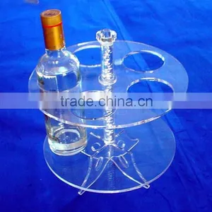 High Polished High Quality Acrylic Wine Display Rack,smooth Acrylic Wine Display Rack thumbnail-2