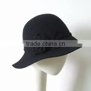 100% Wool Felt Hat for Lady thumbnail-1