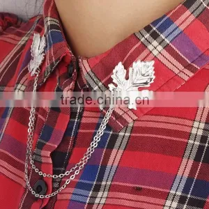 Sweater Clips Maple Leaf Cardigan Clips Collar Clips Gold Sweater Guard Brooch thumbnail-2